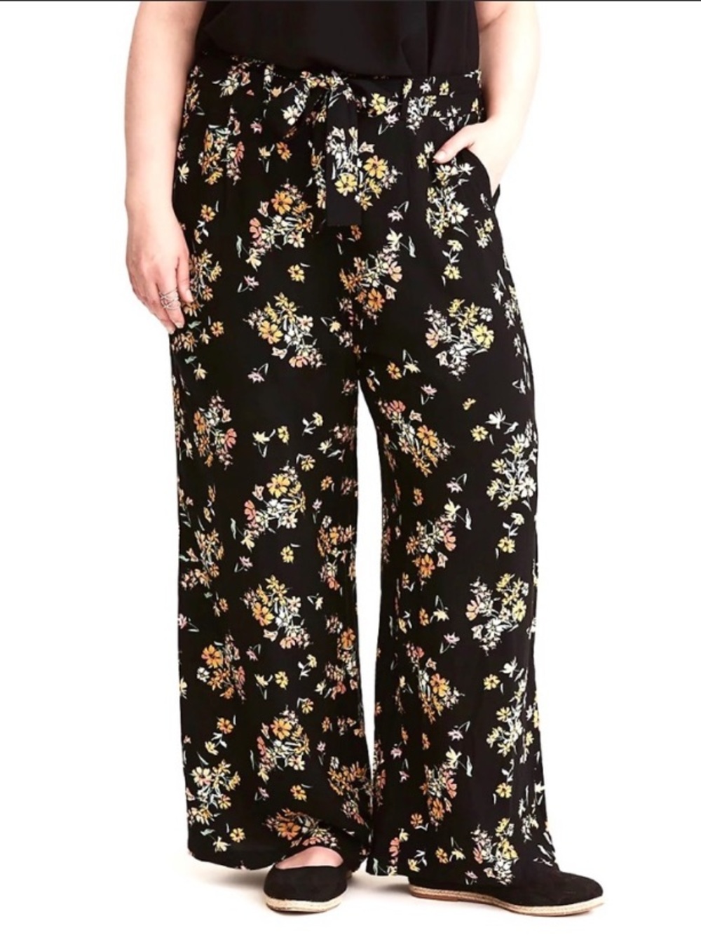 Torrid floral wide leg pants